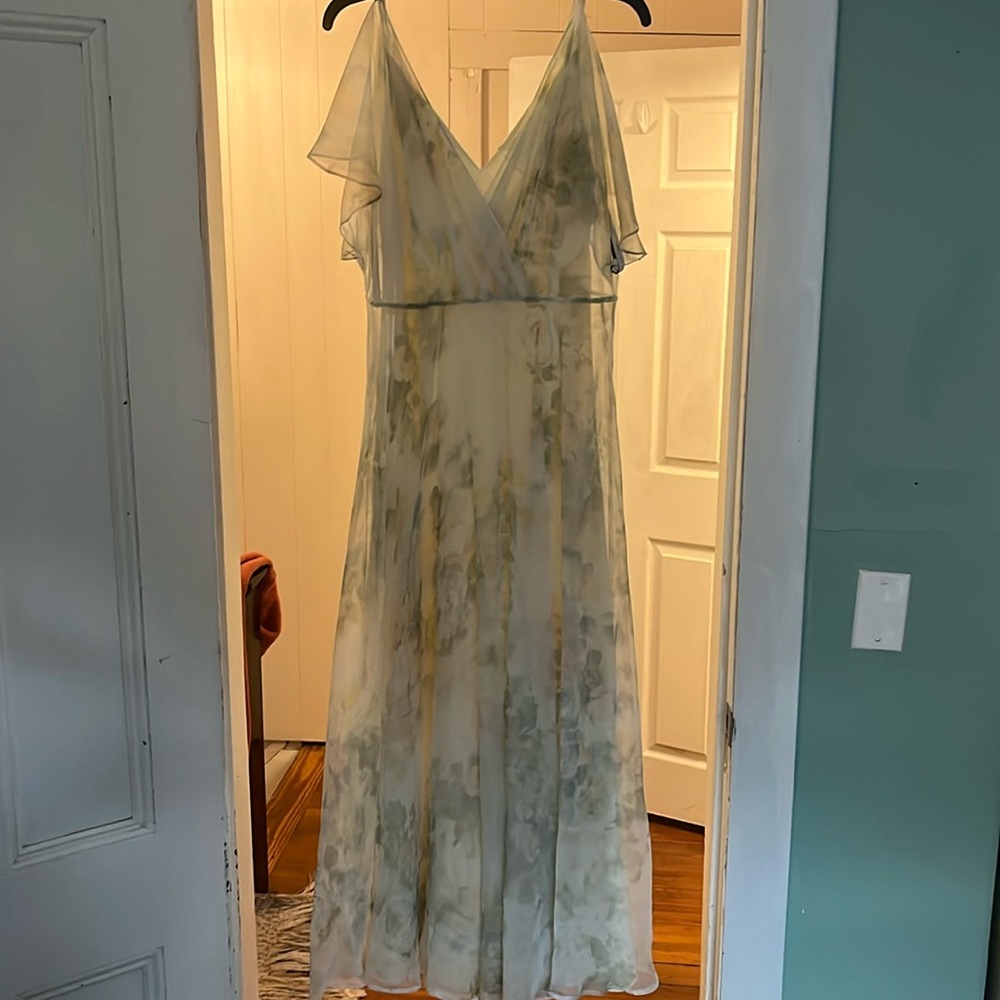 Jenny Yoo watercolor floral dress